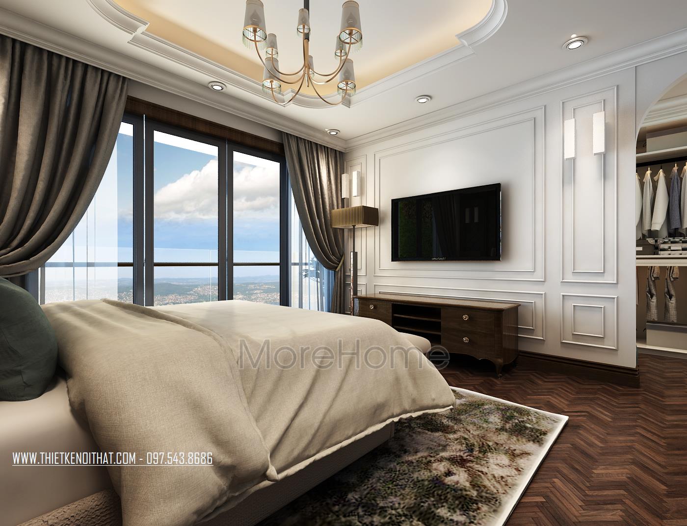 Thi công nội thất khách sạn 5 sao - tân cổ điển tại Hà Nội